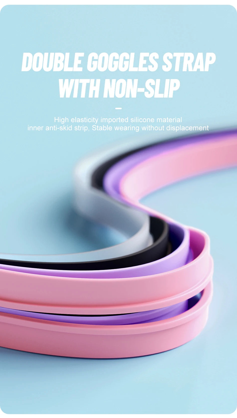 Big Frame Professional Swimming Waterproof Food Grade Silicone Glasses Swim Eyewear Anti-Fog UV Adult Men Women Diving Goggles