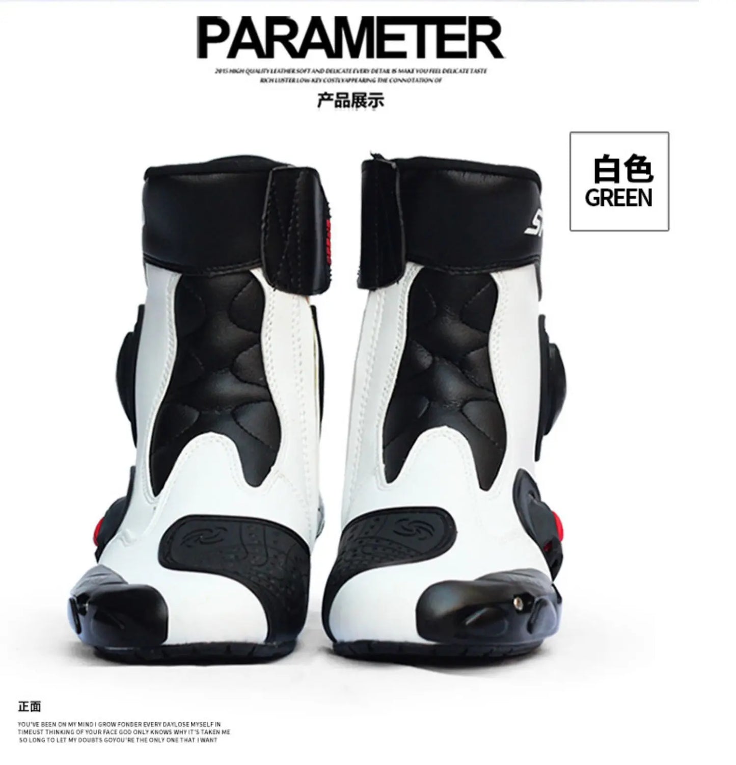 Motorcycle Boots Feet Protection High-Speed Pro-Biker Microfiber Men's Boats Moto Motorbike Race Boot Breathable Anti-fall Shoes