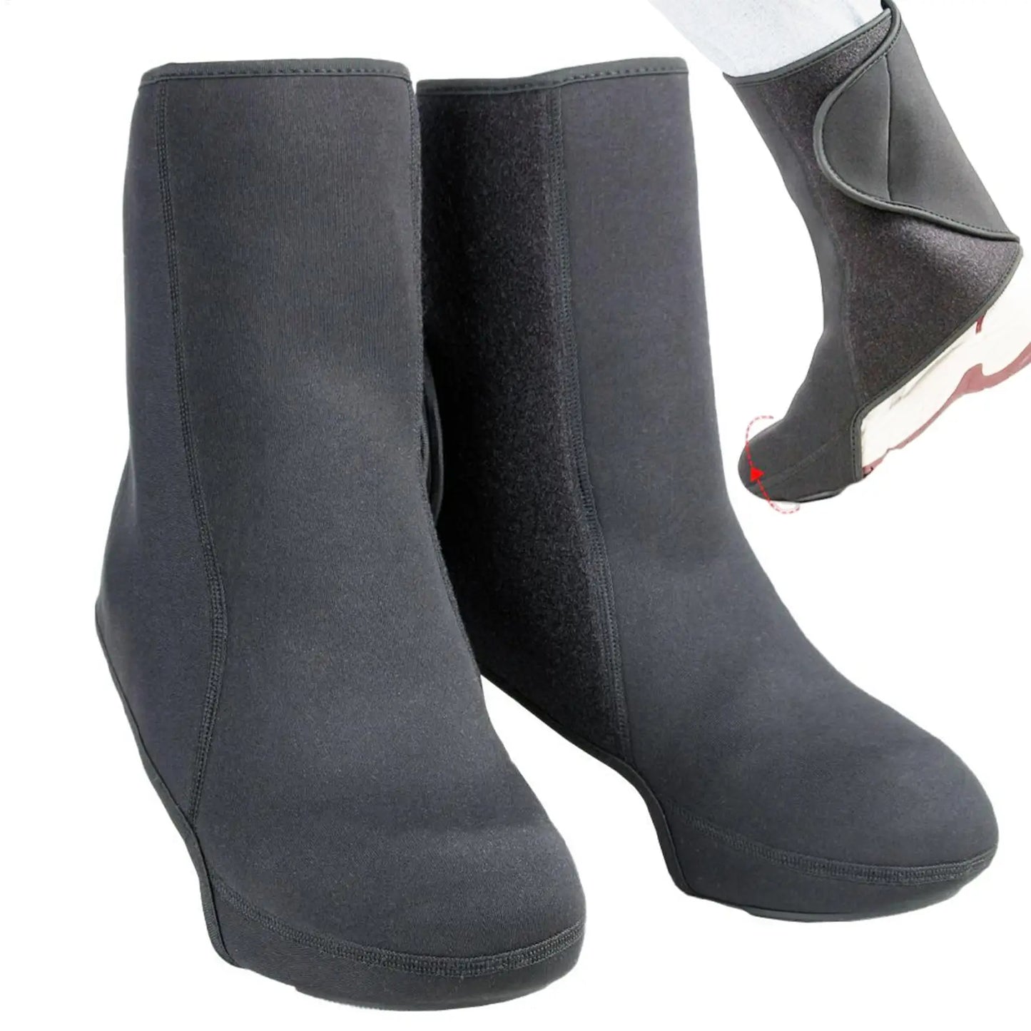 Waterproof Cycling Shoe Covers Thermal Motorcycle Rain Boot Covers Outdoor Supplies for Performance Winter Recreational Riders