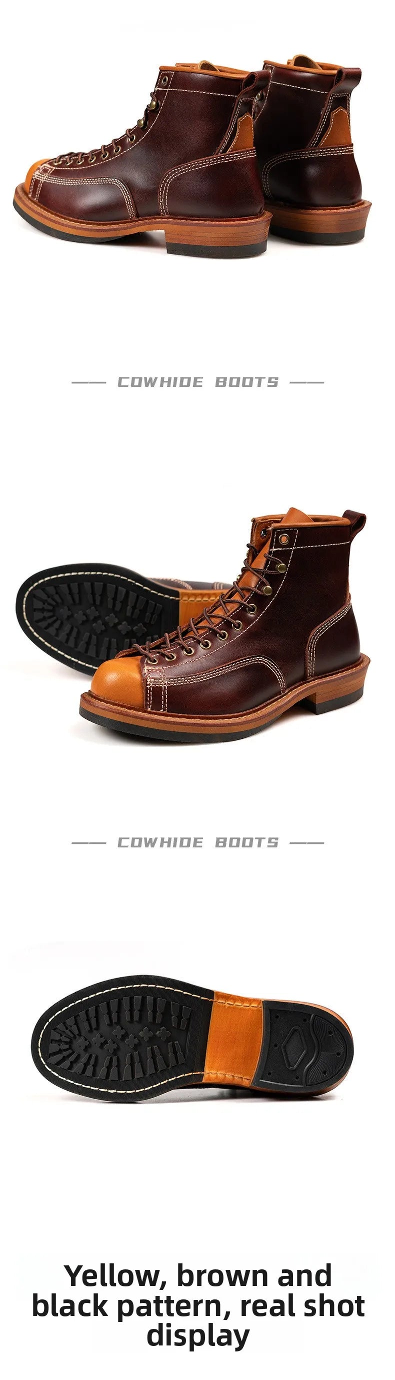 American retro locomotive shoes Boots For Motorcycle