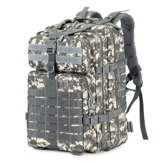 50L Tactical Backpack with Molle System - Large Capacity Water-resistant Hiking Backpack for Camping, Trekking & Daily Use