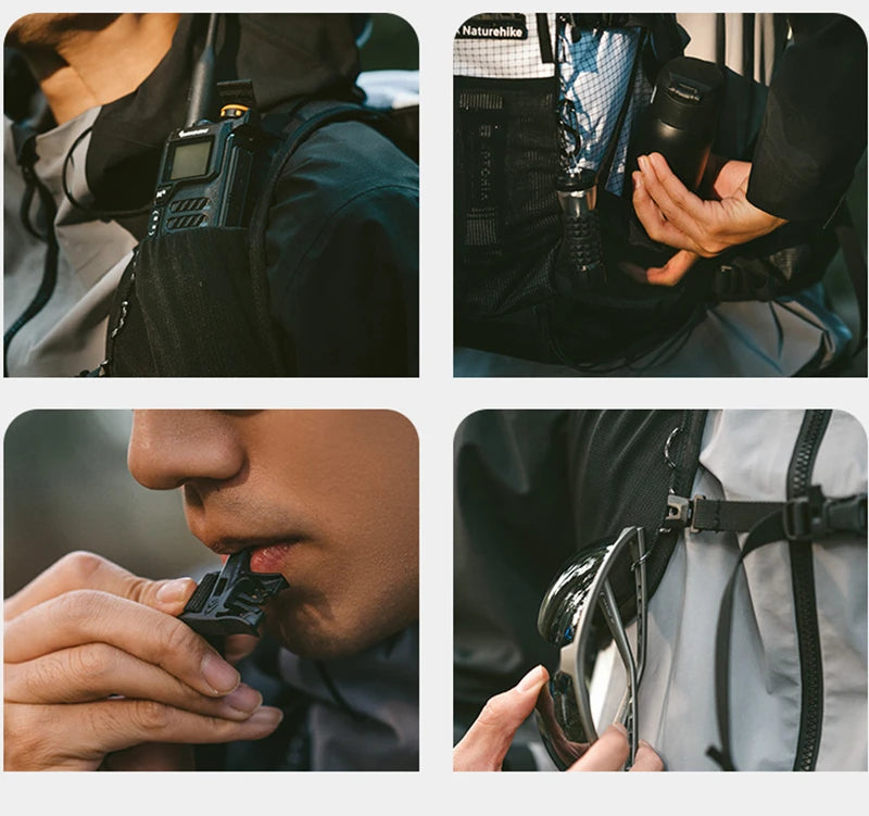 Naturehike Helium 30l Lightweight Outdoor Backpack Waterproof Breathable Hiking Camping Sports Climbing Bag With Water Bag Hole