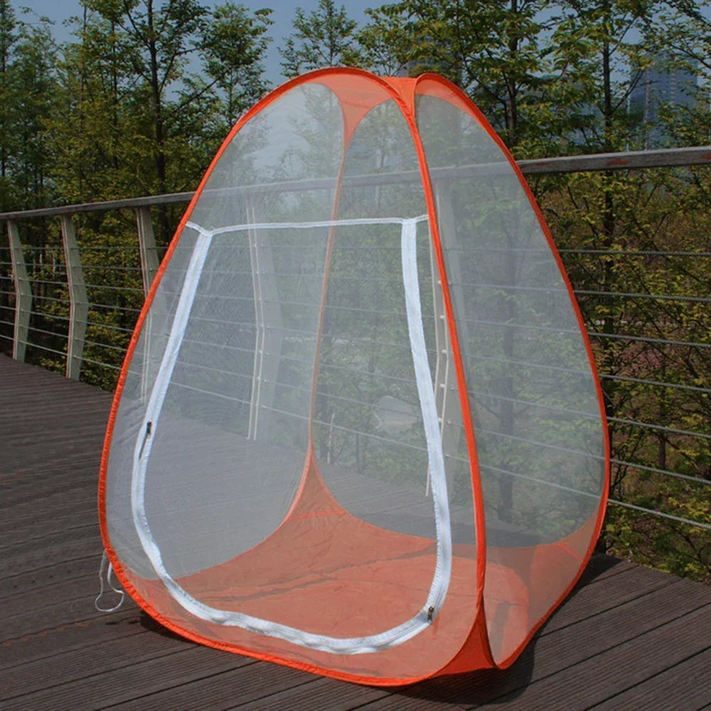 Buddhist Meditation Tent Single Mosquito Net Temples Sit-in Free-standing Yoga-meditation Shelter Cabana Quick Fold Camping Tent