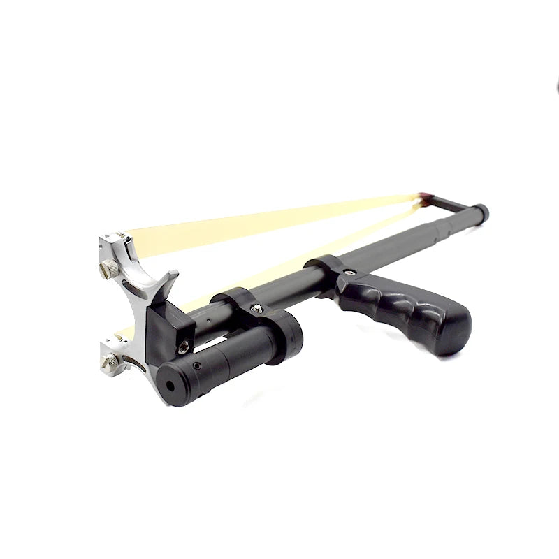 High Precision Telescopic Slingshot High Power Rubber Band Slingshots with Red Laser Stainless Steel Outdoor Hunting Catapult