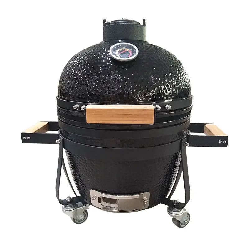 Easy Clean Ceramic Coating BBQ Grill - Non Stick, Heat Retention, User-Friendly Design & Foldable for Outdoor Picnic Cooking