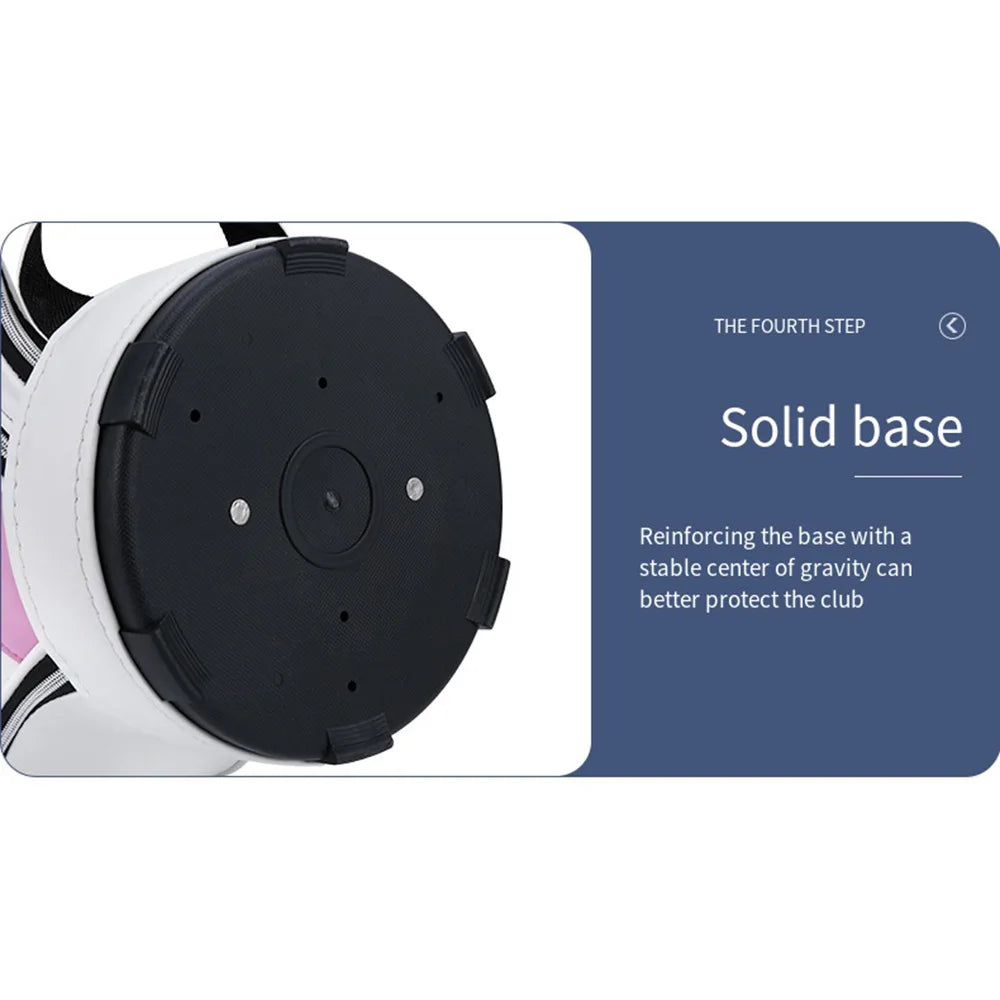 PGM Women Golf Stand Bag Portable Thickened Waterproof Cloth Ball Bag Wear Resistant High Quality Light TPU Golf Clubs Bag QB103