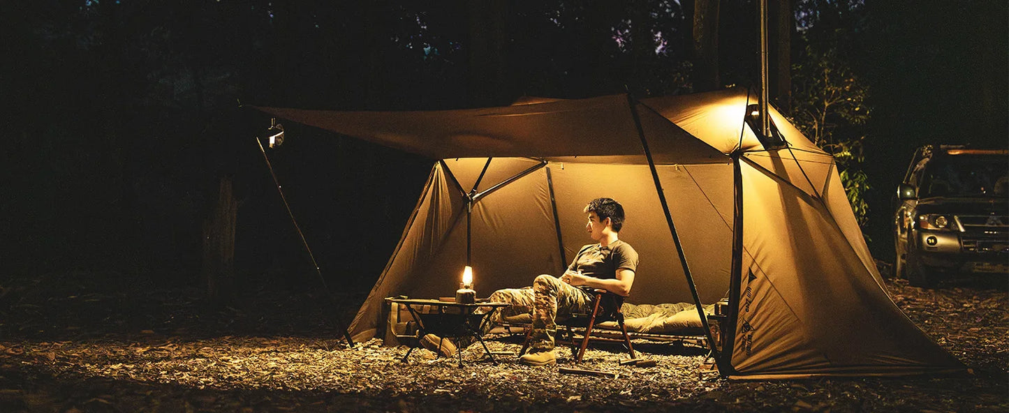 OneTigris Scarecrow Hot Tent Lightweight 2 Persons Shelter Tents with Stove Jack for Bushcrafters Survivalists Camping Hiking