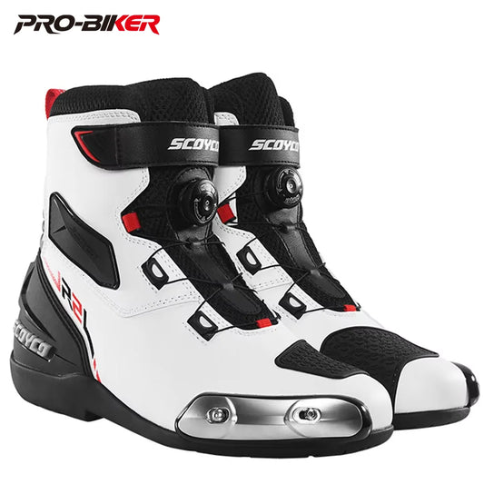 Scoyco Men Motorcycle Boots Motorcycle Shoes Enduro Motorcycle Boots Anti-fall Motorcycle Boots Breathable  Riding Boots