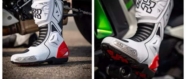 Tiger T1 Motorcycle Riding Shoes Long Protective Riding Boots Racing Shoes All Seasons Wear-resistant Anti Slip Motorcycle Boots