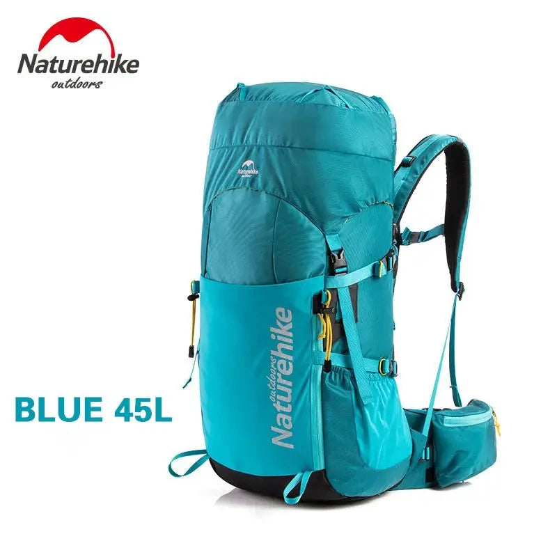 Naturehike Outdoor Hiking Bag Professional Large Capcity Backpack Suspension System Camp Climbing Backpack With Waterproof Cover