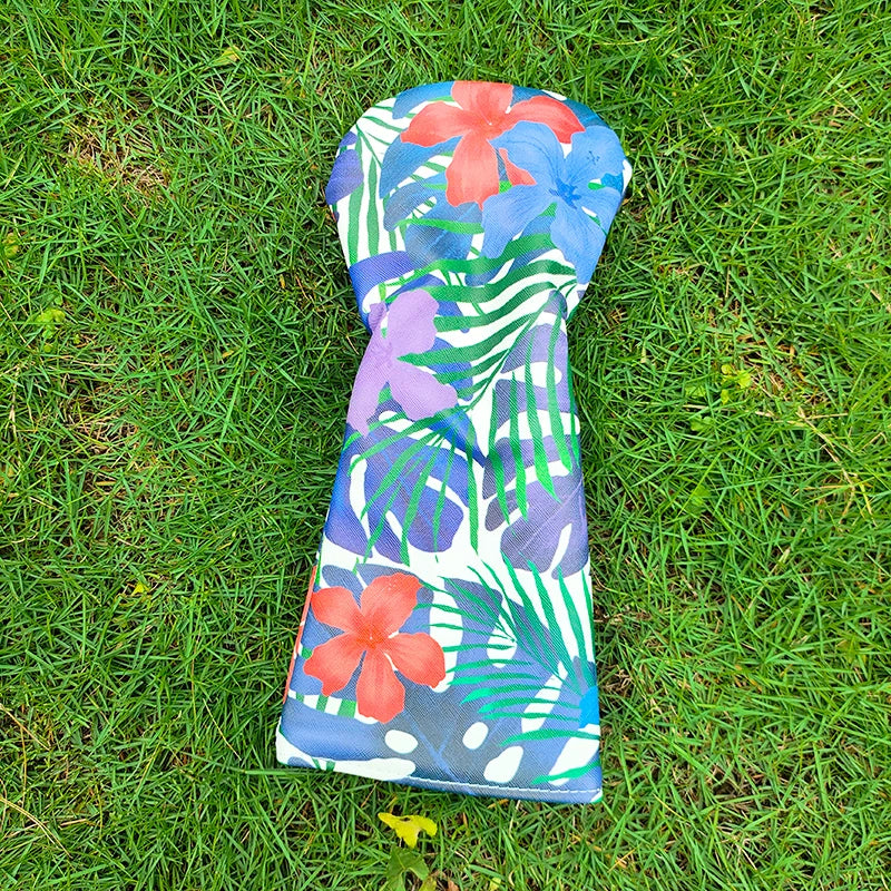 Golf Headcovers 1 Driver Covers Polyester Golf Club Head Cover Waterproof Black Velvet Lining Printing Accessories Soft Durable