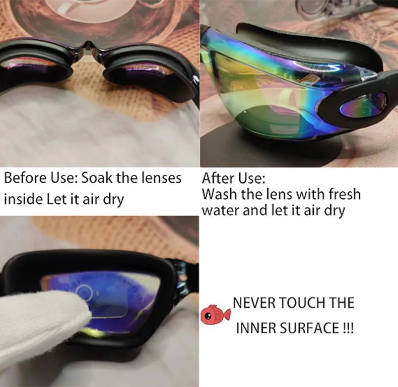 ARENA Professional Waterproof Swimming Goggles Anti-fog UV400 Leak Prevention Glasses Children Students Swim Protection Eyewear