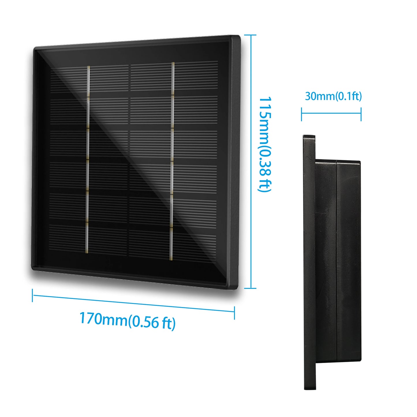Solar Panel IP66 Waterproof Output 12V Solar Cells Charge Install 18650 Battery Outdoor For Festival Lights, Hunting Cameras