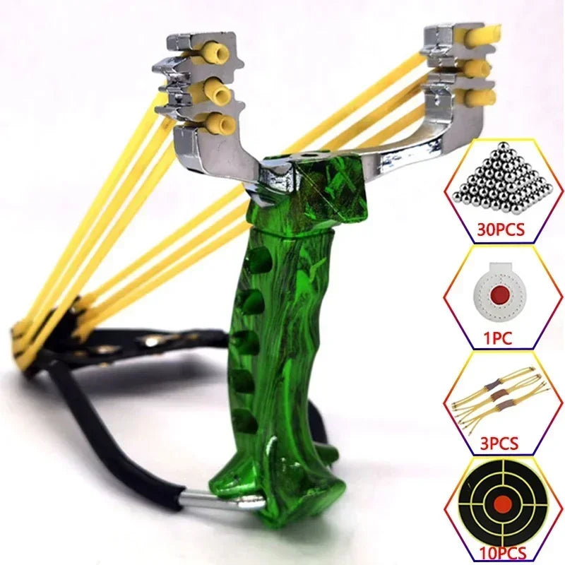 Metal Powerful Slingsshot Professional Slingshot  Hunting Outdoor Shooting Package Hunting Acessories Manual tools