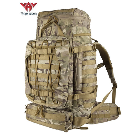 YAKEDA 90L Heavy Large Capacity Mountaineering Bag Waterproof Dustproof Breathable Adventure Outdoor Travel Tactical Backpack