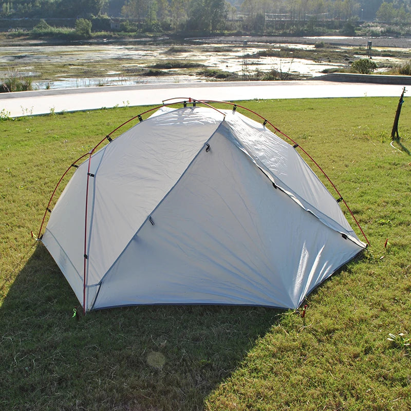 Ultralight Aluminum Poles Camping Tent for 2 Person, 4 Season, PU4000 Waterproof 210T Fabric, Easy to Set Up, Hiking Tents