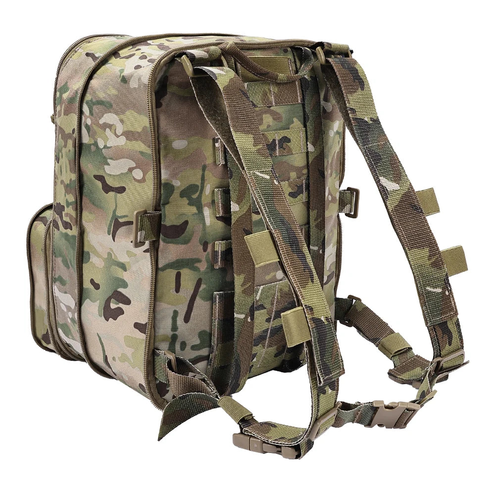 500D Nylon Tactical Flatpack D3 Backpack Hydration Carrier Expansible Molle Pouch Airsoft Multipurpose Vest Assault Travel Bag