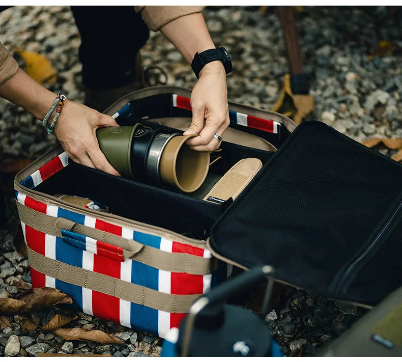 Thous Winds Outdoor Camping Storage Bag Meal Bag Large Storage Lamp Cookware Tableware Bag Picnic Travel Camp Bag Supplies