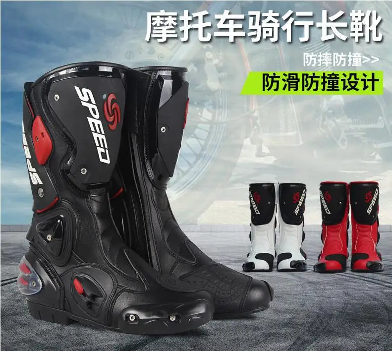 Motorcycle Boots Cycling Shoes Four Seasons Racing Anti-drop Cycling Boots Locomotive Shoes Knight Racing  Motorcycle Shoes