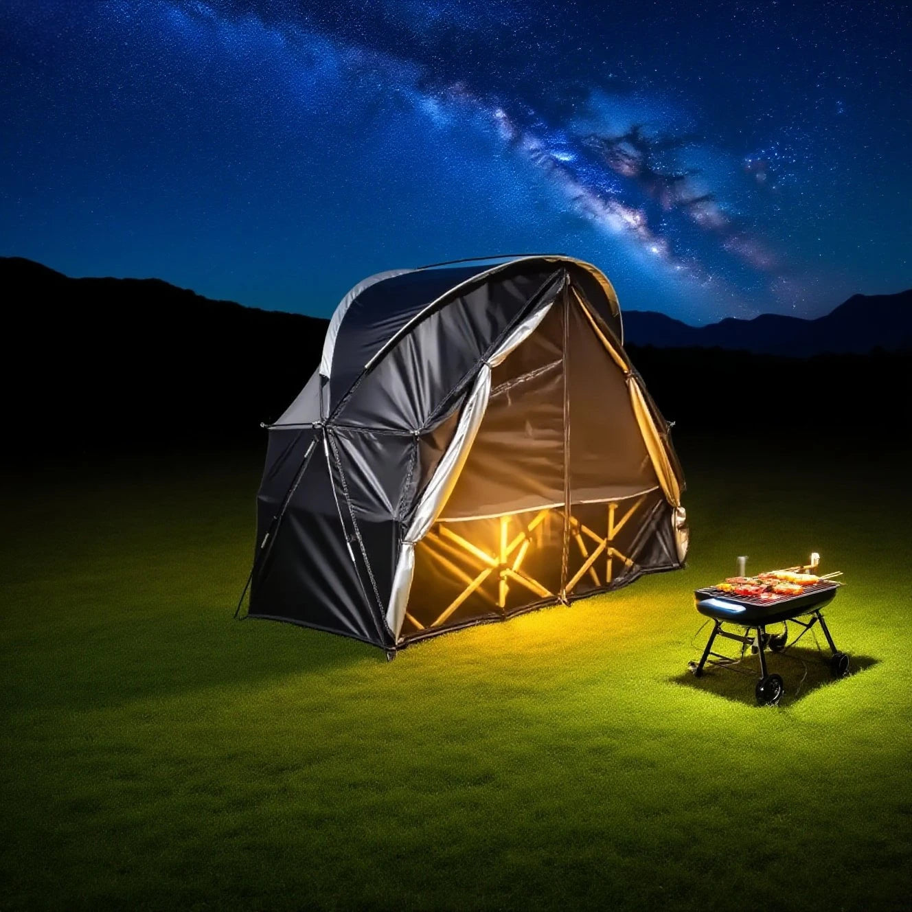 Breathable Mesh Tent for Backpacking - 1 Person All-Mesh Insect-Proof Camping Tent with Enhanced Airflow, Portable Sleep Shelter