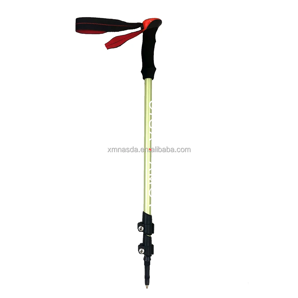 Outdoor Alpenstock Carbon Fiber Walking Sticks Telescoping Foldable Self Defense Hiking Trekking Poles Sticks