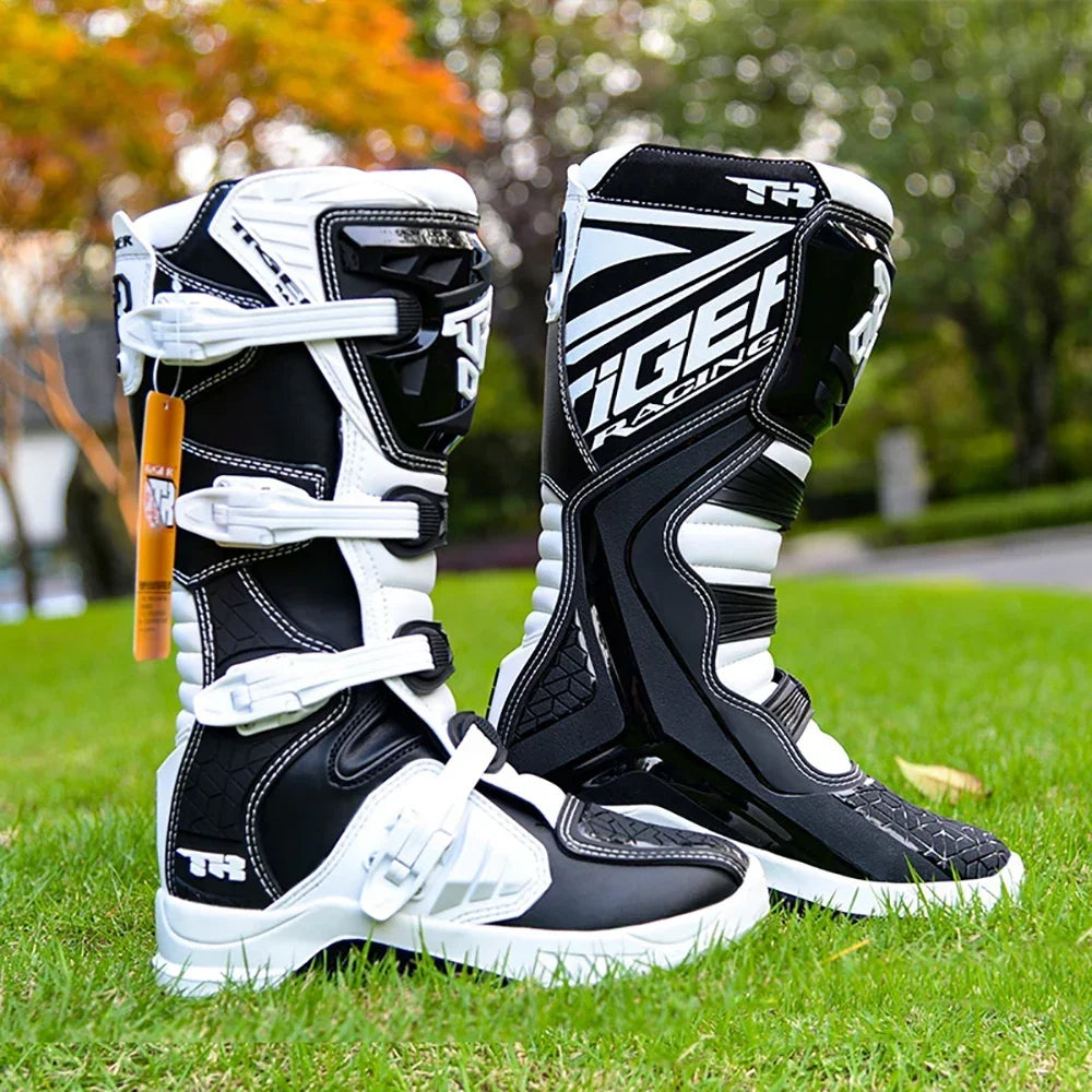 Motocross Enduro Professional Racing Boots Motorcycle Off-road Bottas Motorboat Shoes ATV MTB Motorcycle Long Racing Boots