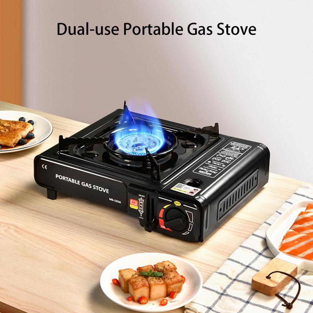 2.9KW Camping Stove Dual-use Outdoor Stove Wild Survival Cooking Picnic Gas Burner Camping Cooker Burner Stove BBQ Gas Stove
