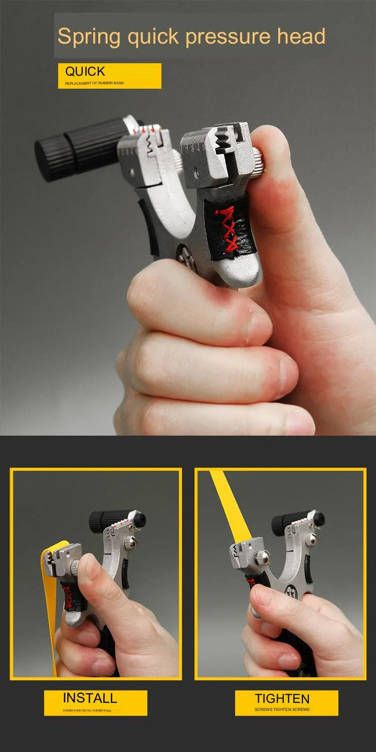 High-power Laser Slingshot High Precision Outdoor Hunting Tool Catapult with Rubber Band Set Sport Entertainment Toy Accessories