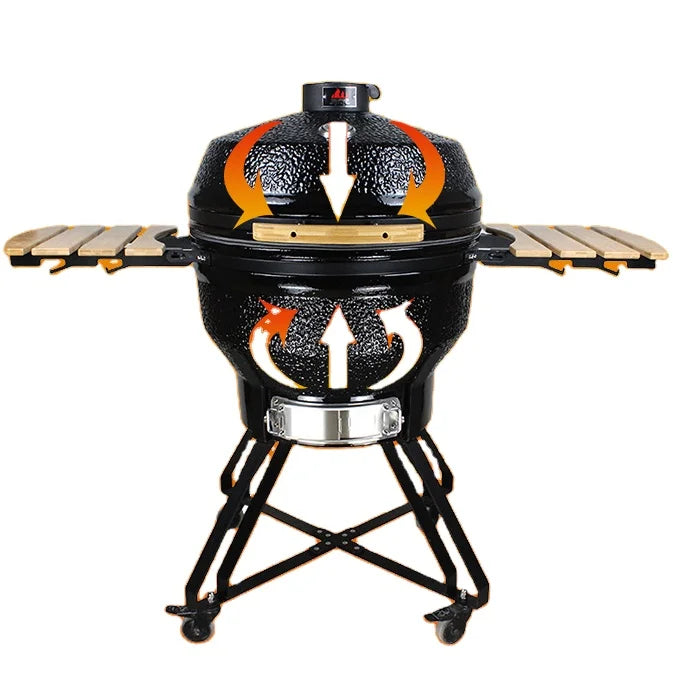 12 15 16 18 22 23 24 27 Inch Kamado Ceramics Burn Oven Removable Grill Outdoor Chicken That Bake Furnace