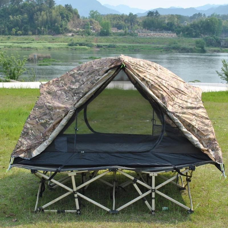 Camping Tent 2 Person, Professional Waterproof & Windproof Lightweight Backpacking Tent Can Be Cot Tent,bed Tent Not Include Bed