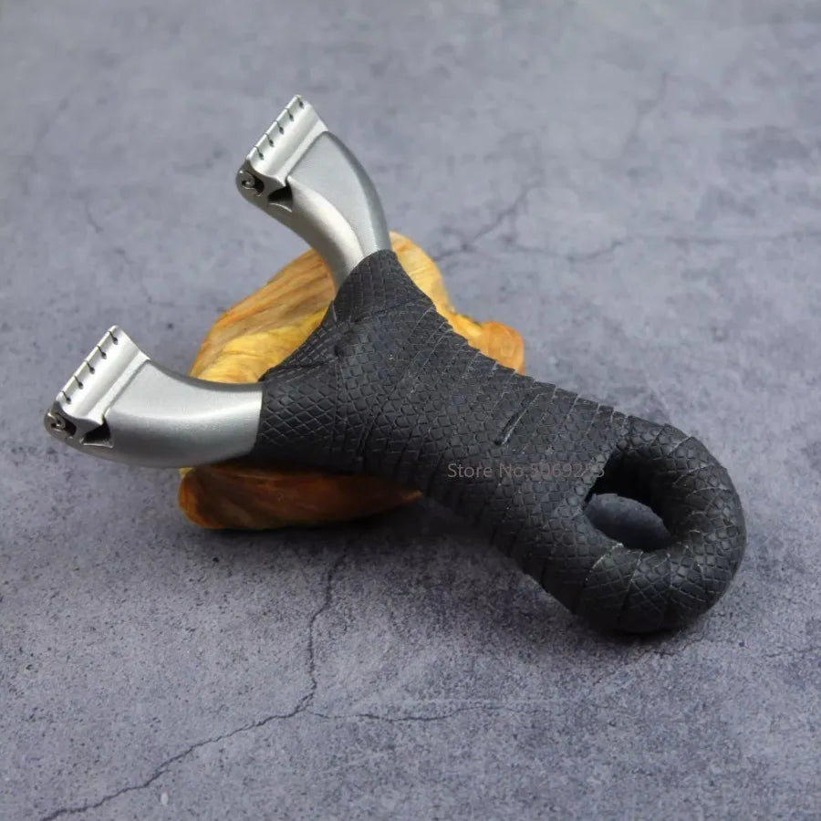 Stainless Steel Hunting Slingshot Quick Pressure Installation Rubber Band Professional Shooting Catapult for Tactical Game Toys