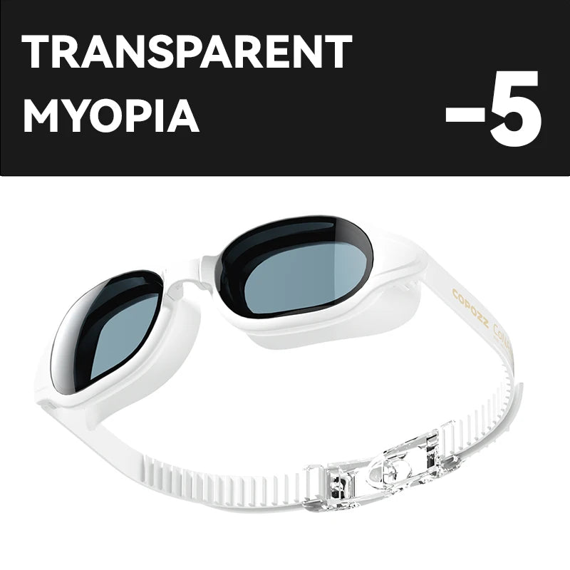 COPOZZ Myopia Swimming Goggles Male Female Adult Swim Goggle CoNANO Imported Anti Fog Pool Swimming Glasses Eyewear -1.5 to -7