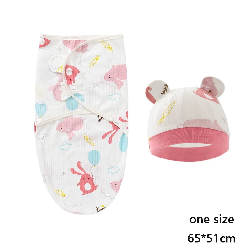 Wholesale baby sleeping bag newborn envelope cocoon wrap swaddle soft 100% cotton 0-6 months sleep blanket