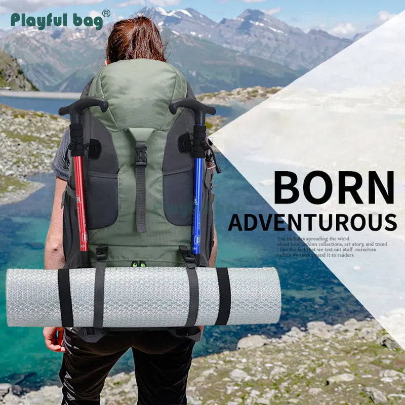 50L Outdoor Mountain Backpack Professional Waterproof Large  Capacity Light Hiking Travel Backpack Adult Bag AVA134