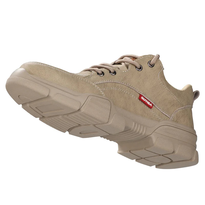 Waterproof Wrok Safety Shoes For Men Summer Breathable Indestructible Boots Non-slip Industrial Construction Shoes Male Footwear