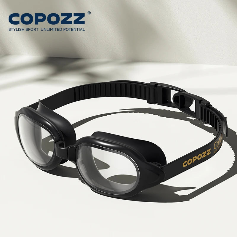COPOZZ Myopia Swimming Goggles Male Female Adult Swim Goggle CoNANO Imported Anti Fog Pool Swimming Glasses Eyewear -1.5 to -7