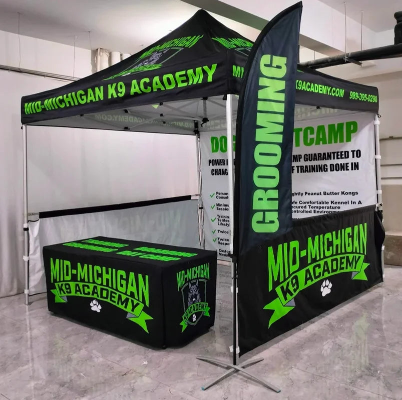 TB 600D Waterproof Outdoor Folding Gazebo 10x10ft Advertising Tents Roof Oxford Cloth Portable Sidewall Cover Fabric Canopy Tent