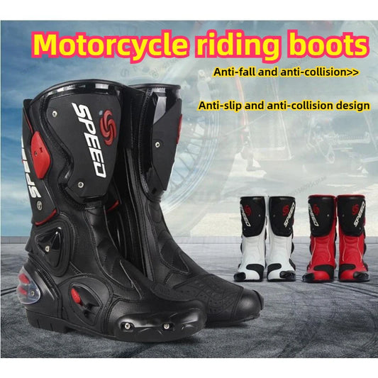 Motorcycle Boots Cycling Shoes Four Seasons Racing Anti-drop Cycling Boots Locomotive Shoes Knight Racing  Motorcycle Shoes