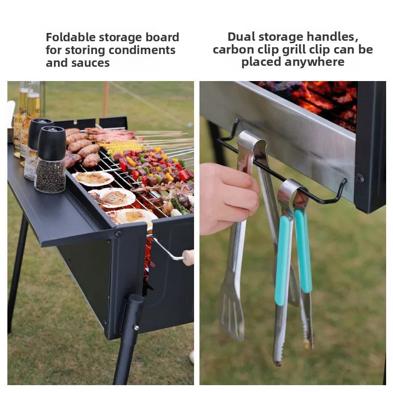 Barbecue home outdoor camping barbecue portable picnic tools courtyard