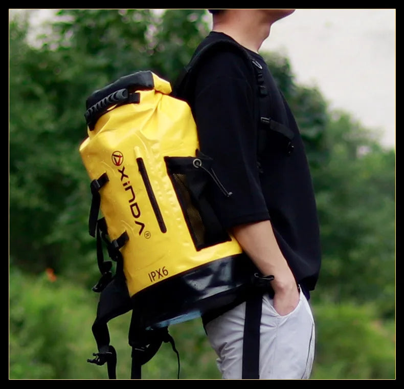 Waterproof backpack for mountaineering and tourism, outdoor mountaineering bag, for the river, p761