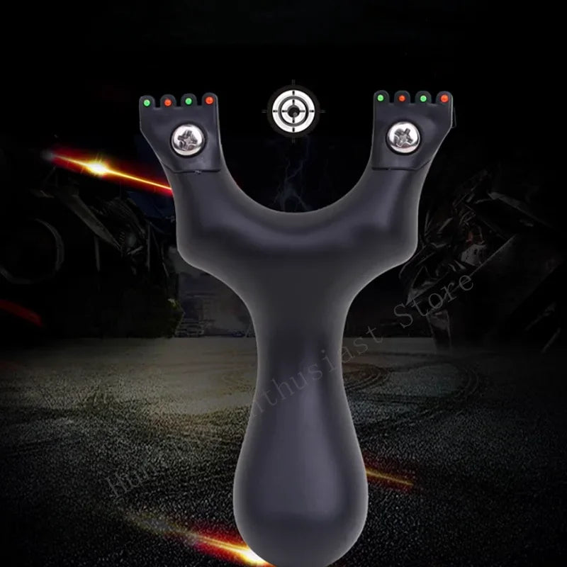 Outdoor Hunting Shooting Catapult Entertainment Accessories Toys Hunting Resin Slingshot Catapult with Flat Rubber Band for Hunt