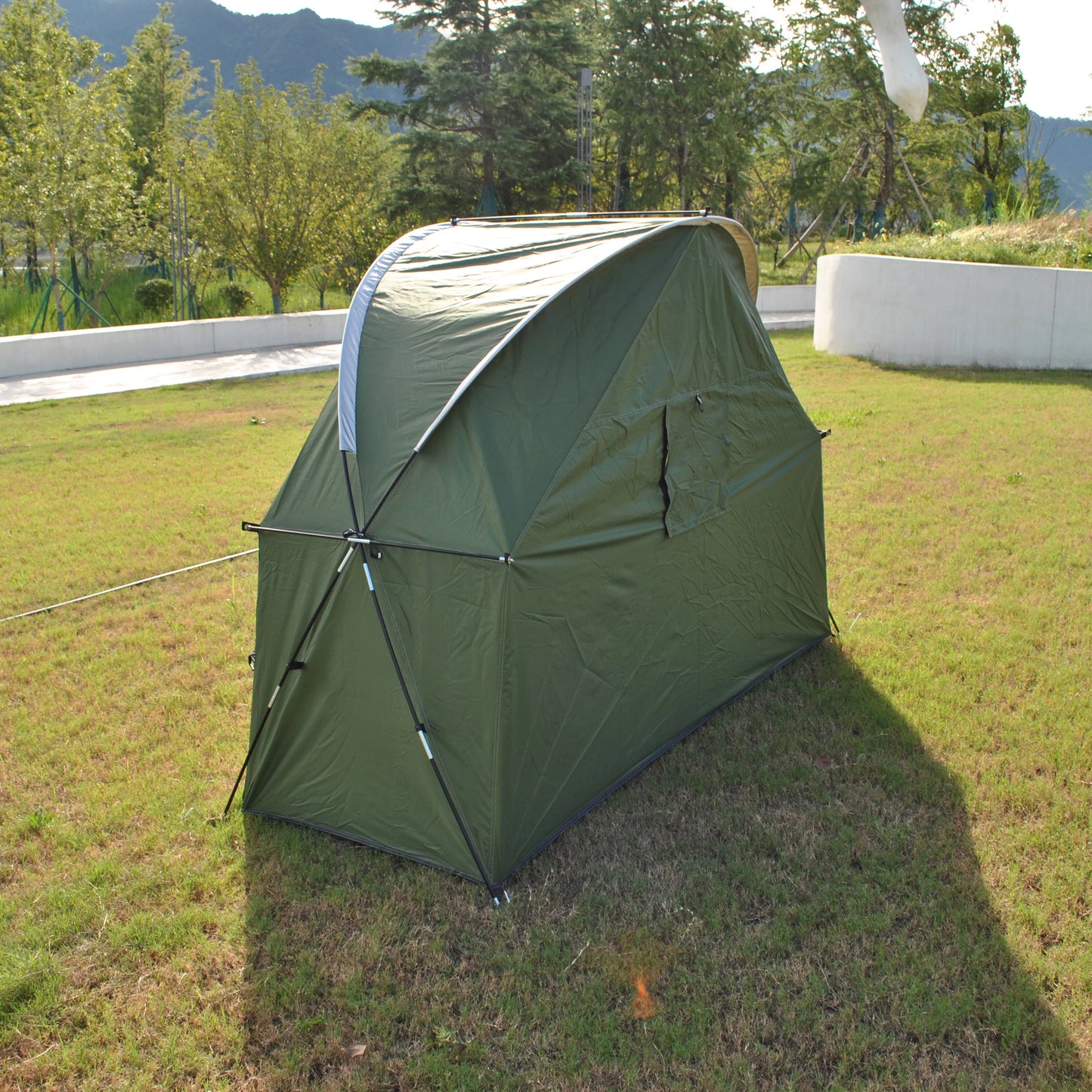 4-in-1 Camping Cot Tent, Backpacking 1 Person Camping Tent, Tent Cot Folding Off the Ground Tent,Fishing Tent,Excluding bed