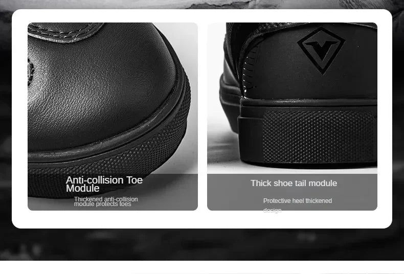 Sulaite Motorcycle Boots Men Waterproof Motorcyclist Boots Black Leather Motocross Boots Breathable Moto Biker Shoes