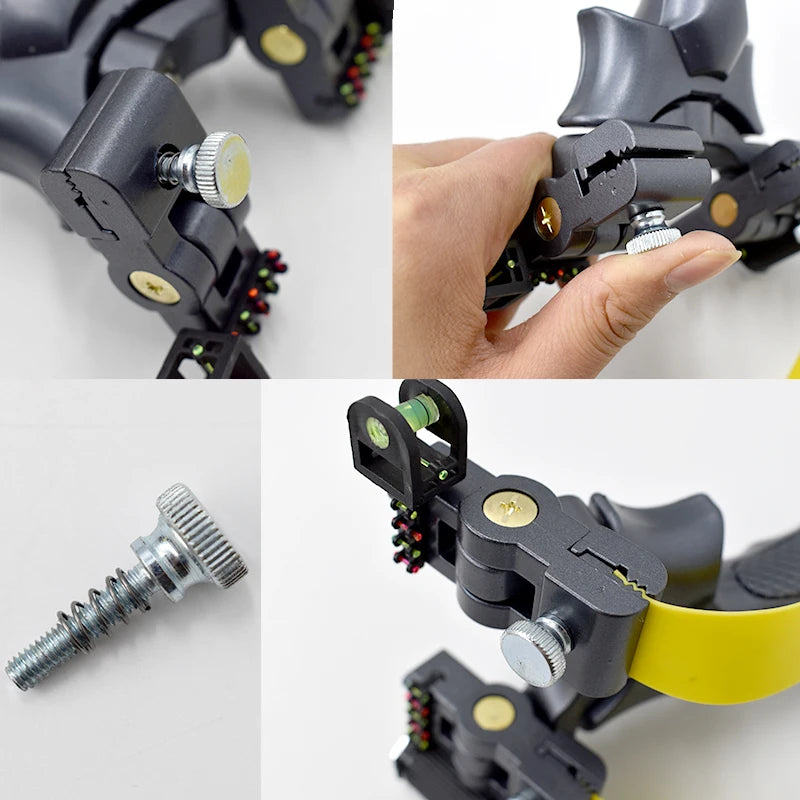 Resin Slingshot Rotating Catapult Head High Precision Outdoor Hunting Shooting Slingshots with Flat Rubber Band  Shooting Games