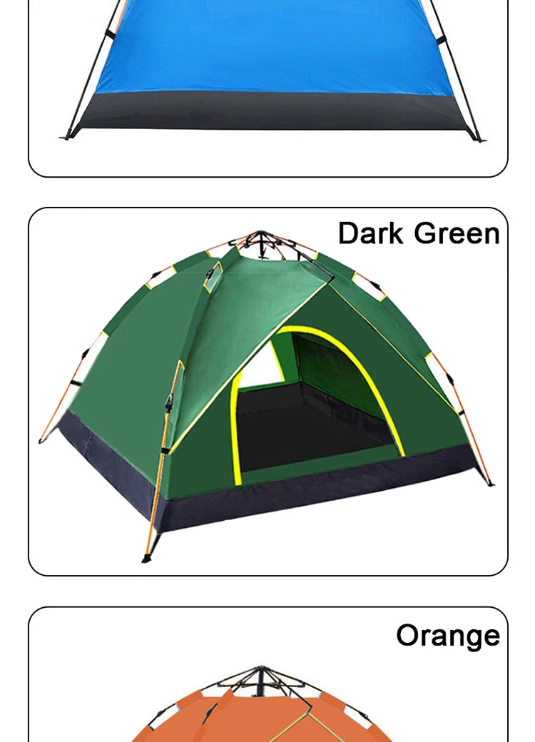 EMER Outdoor Camping Tent Automatic One-touch Tent Waterproof Picnic Tourist House for Travel Hiking Fishing Camping Supplies