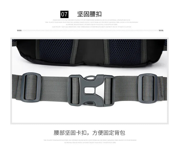 2025 cross-border outdoor hiking bag shoulder hiking sports bag waterproof bag backpack large capacity polyester backpack a001