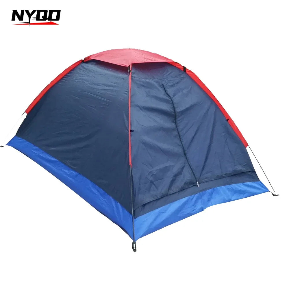 2 People Double-Layer Tent with Bag Portable Ultralight Water Resistant Tent for Outdoor Camping Backpacking Hiking Travel