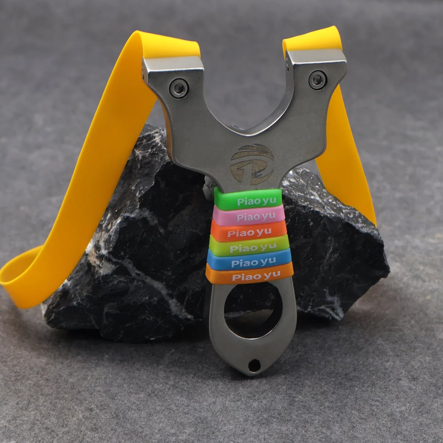 Traditional OTT Metal Cut Slingshot Stainless Steel Premium Portable Outdoor Shooting Hunting Slingshot with Rubber Bands