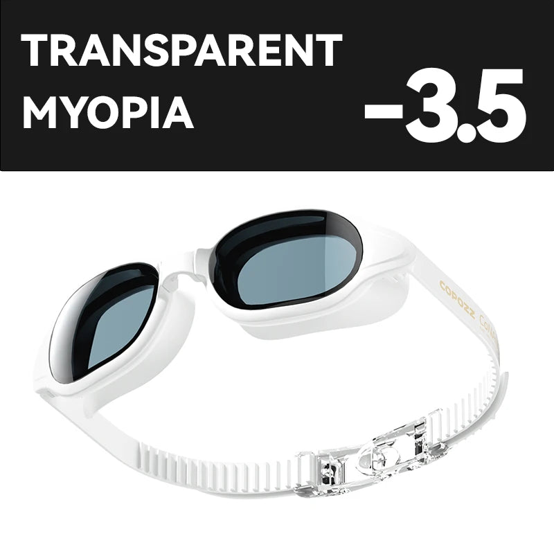 COPOZZ Myopia Swimming Goggles Male Female Adult Swim Goggle CoNANO Imported Anti Fog Pool Swimming Glasses Eyewear -1.5 to -7