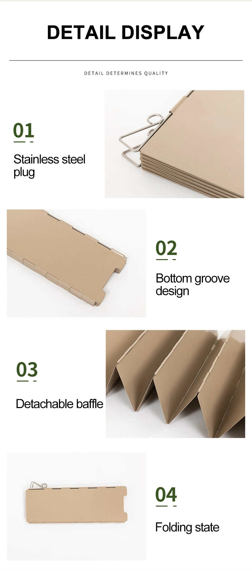 10 Plates Foldable Gas Stove Windshield Outdoor Camping Picnic Cooking Burner Windproof Screen Camping Outdoor Stove Wind Shield